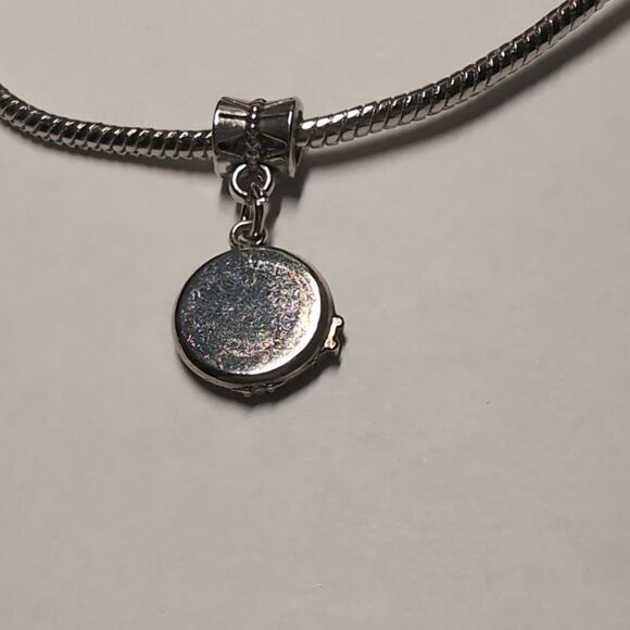 Silver‎ Pocket Watch Charm for Pandora Style Bracelet - Picture 3 of 3